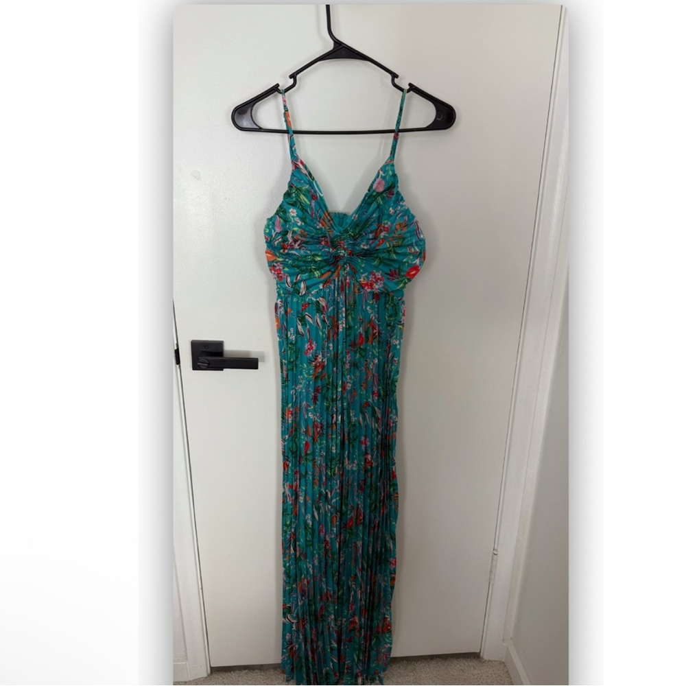 Skies are blue maxi dress